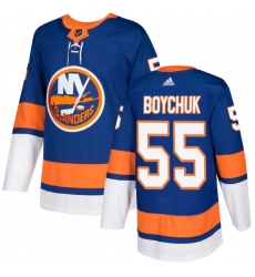 Youth Adidas New York Islanders #55 Johnny Boychuk Authentic Royal Blue Home NHL Jersey