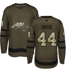 Youth Adidas Washington Capitals #44 Brooks Orpik Premier Green Salute to Service NHL Jersey