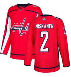 Youth Adidas Washington Capitals #2 Matt Niskanen Premier Red Home NHL Jersey