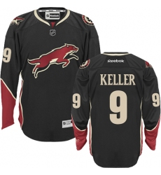 Youth Reebok Arizona Coyotes #9 Clayton Keller Authentic Black Third NHL Jersey