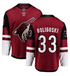 Men's Arizona Coyotes #33 Alex Goligoski Fanatics Branded Burgundy Red Home Breakaway NHL Jersey