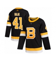 Men's Boston Bruins #42 David Backes Authentic Black Alternate Hockey Jersey