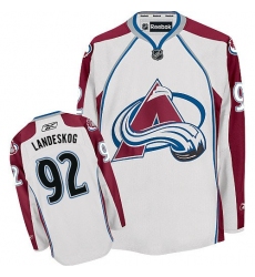 Women's Reebok Colorado Avalanche #92 Gabriel Landeskog Authentic White Away NHL Jersey