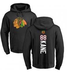 NHL Adidas Chicago Blackhawks #88 Patrick Kane Black Backer Pullover Hoodie