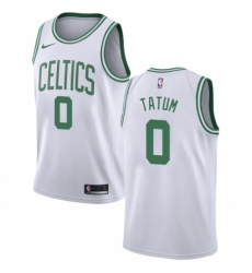 Youth Nike Boston Celtics #0 Jayson Tatum Authentic White NBA Jersey - Association Edition