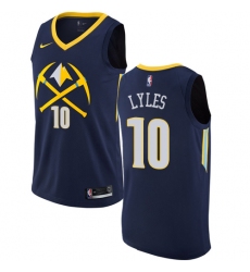 Youth Nike Denver Nuggets #10 Trey Lyles Swingman Navy Blue NBA Jersey - City Edition