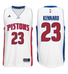 Detroit Pistons #23 Luke Kennard Home White New Swingman Stitched NBA Jersey