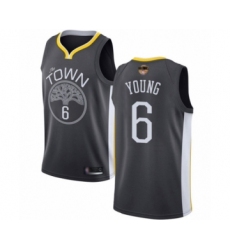 Women's Golden State Warriors #6 Nick Young Swingman Black 2019 Basketball Finals Bound Basketball Jersey - Statement Edition