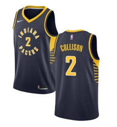 Men's Nike Indiana Pacers #2 Darren Collison Authentic Navy Blue Road NBA Jersey - Icon Edition