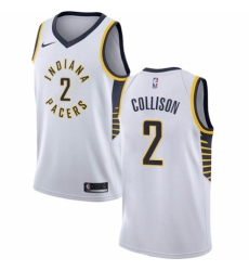 Men's Nike Indiana Pacers #2 Darren Collison Swingman White NBA Jersey - Association Edition