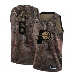 Men's Nike Indiana Pacers #6 Cory Joseph Swingman Camo Realtree Collection NBA Jersey
