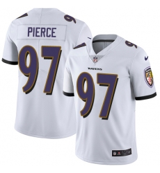 Youth Nike Baltimore Ravens #97 Michael Pierce White Vapor Untouchable Limited Player NFL Jersey