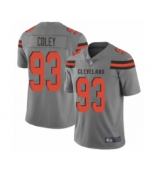 Men's Cleveland Browns #93 Trevon Coley Limited Gray Inverted Legend Football Jersey