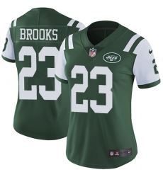Women's Nike New York Jets #23 Terrence Brooks Green Team Color Vapor Untouchable Elite Player NFL Jersey