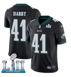 Youth Nike Philadelphia Eagles #41 Ronald Darby Black Alternate Vapor Untouchable Limited Player Super Bowl LII NFL Jersey