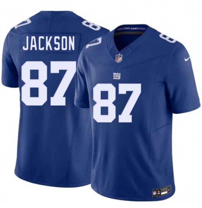 Men's New York Giants #87 Courtney Jackson Blue 2026 F.U.S.E. Vapor Untouchable Limited Football Stitched Jersey