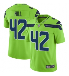Men's Nike Seattle Seahawks #44 Delano Hill Limited Green Rush Vapor Untouchable NFL Jersey