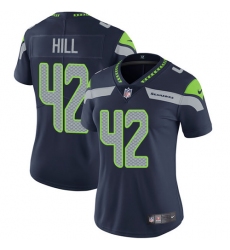 Women's Nike Seattle Seahawks #42 Delano Hill Navy Blue Team Color Vapor Untouchable Limited Player NFL Jersey