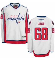 Youth Reebok Washington Capitals #68 Jaromir Jagr Authentic White Away NHL Jersey