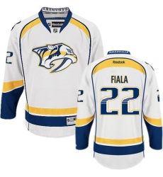 Youth Reebok Nashville Predators #22 Kevin Fiala Authentic White Away NHL Jersey