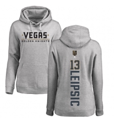 NHL Women's Adidas Vegas Golden Knights #13 Brendan Leipsic Gray Backer Pullover Hoodie