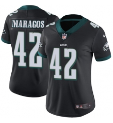 Women's Nike Philadelphia Eagles #42 Chris Maragos Black Alternate Vapor Untouchable Limited Player NFL Jersey
