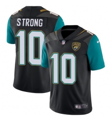 Men's Nike Jacksonville Jaguars #10 Jaelen Strong Black Alternate Vapor Untouchable Limited Player NFL Jersey