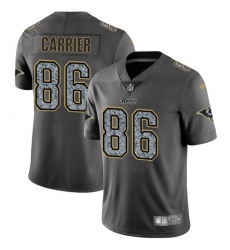 Men's Nike Los Angeles Rams #86 Derek Carrier Gray Static Vapor Untouchable Limited NFL Jersey