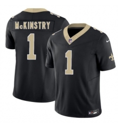 Men's New Orleans Saints #1 Kool-Aid McKinstry Black 2026 F.U.S.E. Vapor Limited Football Stitched Jersey