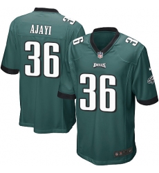 Men's Nike Philadelphia Eagles #36 Jay Ajayi Game Midnight Green Team Color NFL Jersey