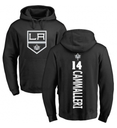 NHL Adidas Los Angeles Kings #14 Mike Cammalleri Black Backer Pullover Hoodie
