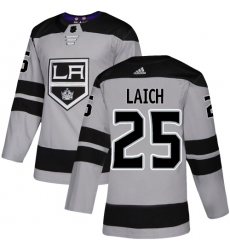 Men's Adidas Los Angeles Kings #25 Brooks Laich Premier Gray Alternate NHL Jersey