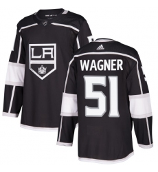 Youth Adidas Los Angeles Kings #51 Austin Wagner Authentic Black Home NHL Jersey