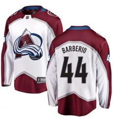 Men's Colorado Avalanche #44 Mark Barberio Fanatics Branded White Away Breakaway NHL Jersey