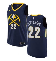 Men's Nike Denver Nuggets #22 Richard Jefferson Swingman Navy Blue NBA Jersey - City Edition