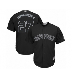 Men's New York Yankees #27 Giancarlo Stanton  Parmigiancarlo  Authentic Black 2019 Players Weekend Baseball Jersey