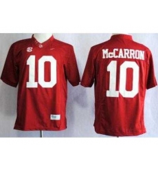Alabama Crimson Tide 10 A.J McCarron Red Limited NCAA Jerseys