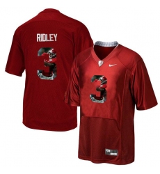 Alabama Crimson Tide #3 Calvin Ridley Red With Portrait Print College Football Jersey4