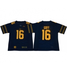 Golden Bears #16 Jared Goff Navy Blue Under Armour Premier Stitched NCAA Jersey