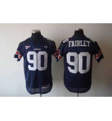 Tigers #90 Fairley Blue Embroidered NCAA Jersey