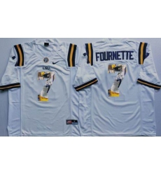 LSU Tigers #7 Leonard Fournette White Player Fashion Stitched NCAA Jersey