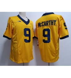 Men's Michigan Wolverines #9 J.J. McCarthy 2023 F.U.S.E. Yellow Stitched Jersey