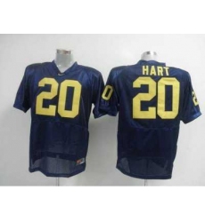 Wolverines #20 Mike Hart Blue Embroidered NCAA Jerseys