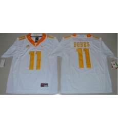 Tennessee Volunteers #11 Joshua Dobbs White Stitched NCAA Jersey