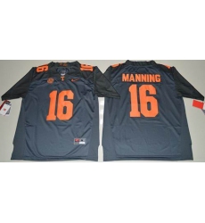 Tennessee Volunteers #16 Peyton Manning Grey 2016 Stitched NCAA Jersey