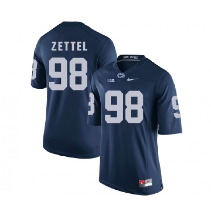 Penn State Nittany Lions 98 Anthony Zettel Navy College Football Jersey