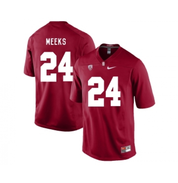 Stanford Cardinal 24 Quenton Meeks Cardinal College Football Jersey