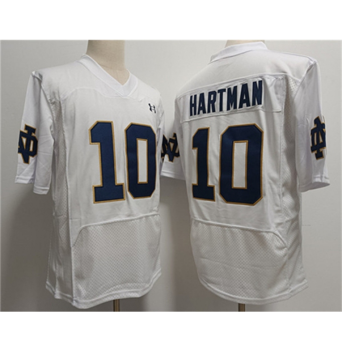 Men's USC Trojans #10 Sam Hartman White With Name Stitched Jersey