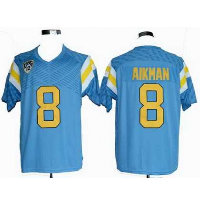 Ncaa UCLA Bruins 8# Troy Aikman blue jerseys