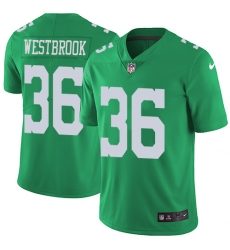 Youth Nike Philadelphia Eagles #36 Brian Westbrook Limited Green Rush Vapor Untouchable NFL Jersey